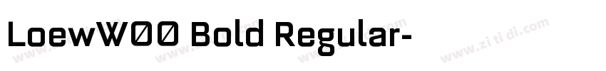 LoewW00 Bold Regular字体转换